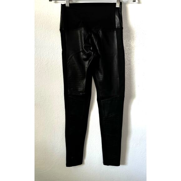 NEW Bagatelle NYC Womens XS Faux Leather Moto Leggings Black High Waist - Picture 7 of 10